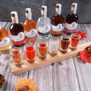 Shot Glasses and Serving Paddle