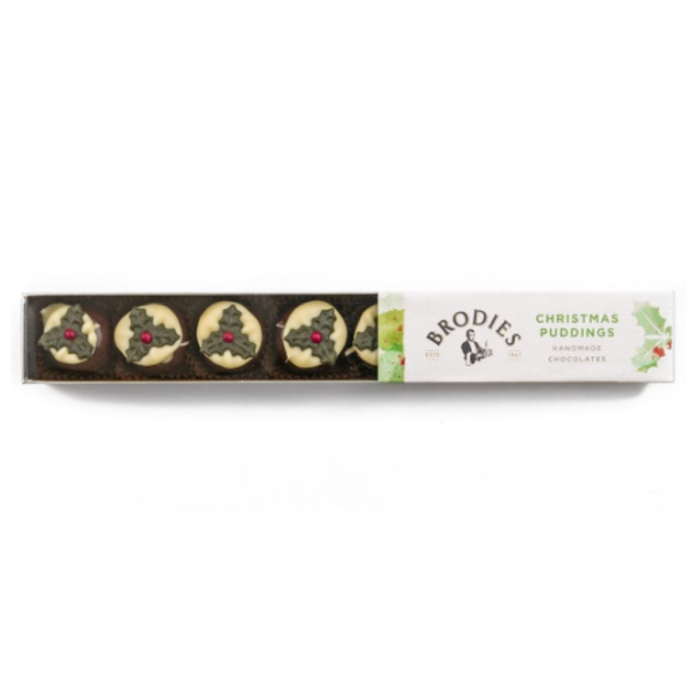 Brodies Christmas Puddings Chocolates -100gms