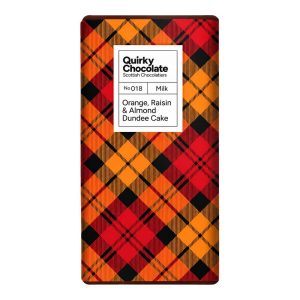 Quirky Milk Chocolate - Dundee Cake Bar - 100gms